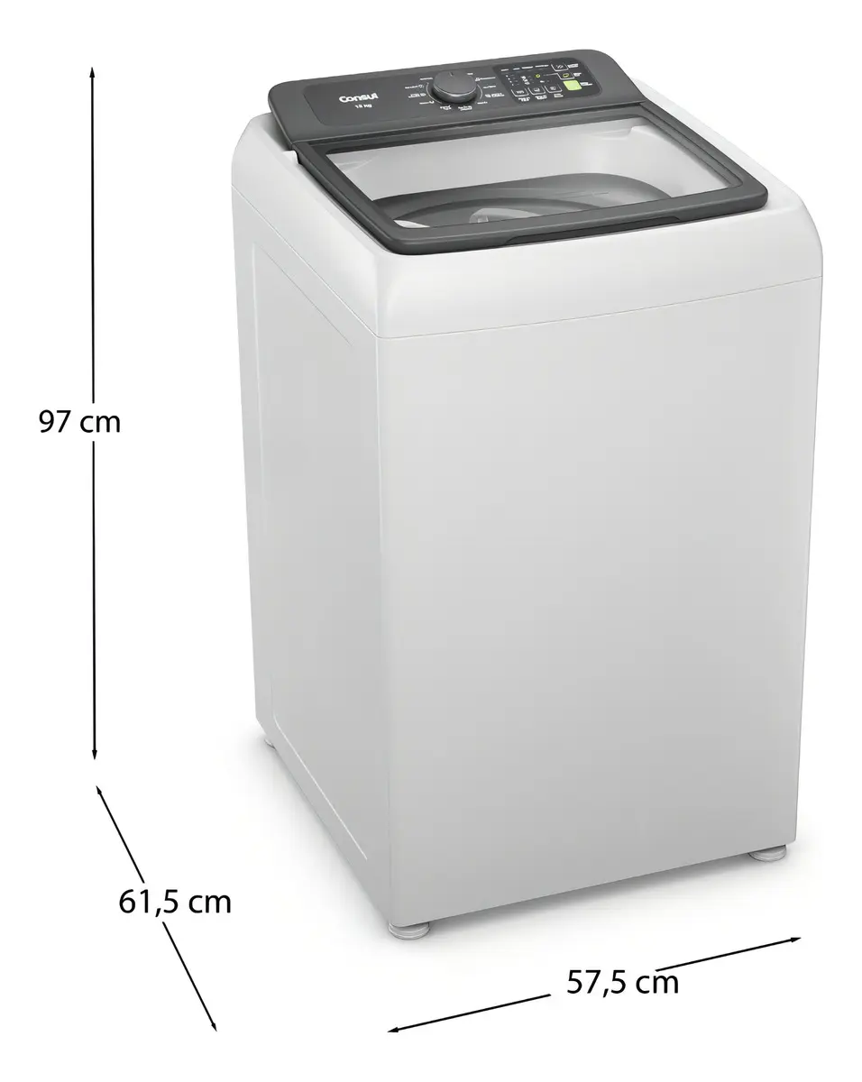 Máquina De Lavar Cwn13ab 13kg Branca Consul Cor Branco - Imagem 4