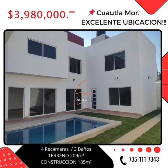 Casa En Cuautla Morelos Excelente Ubicacion