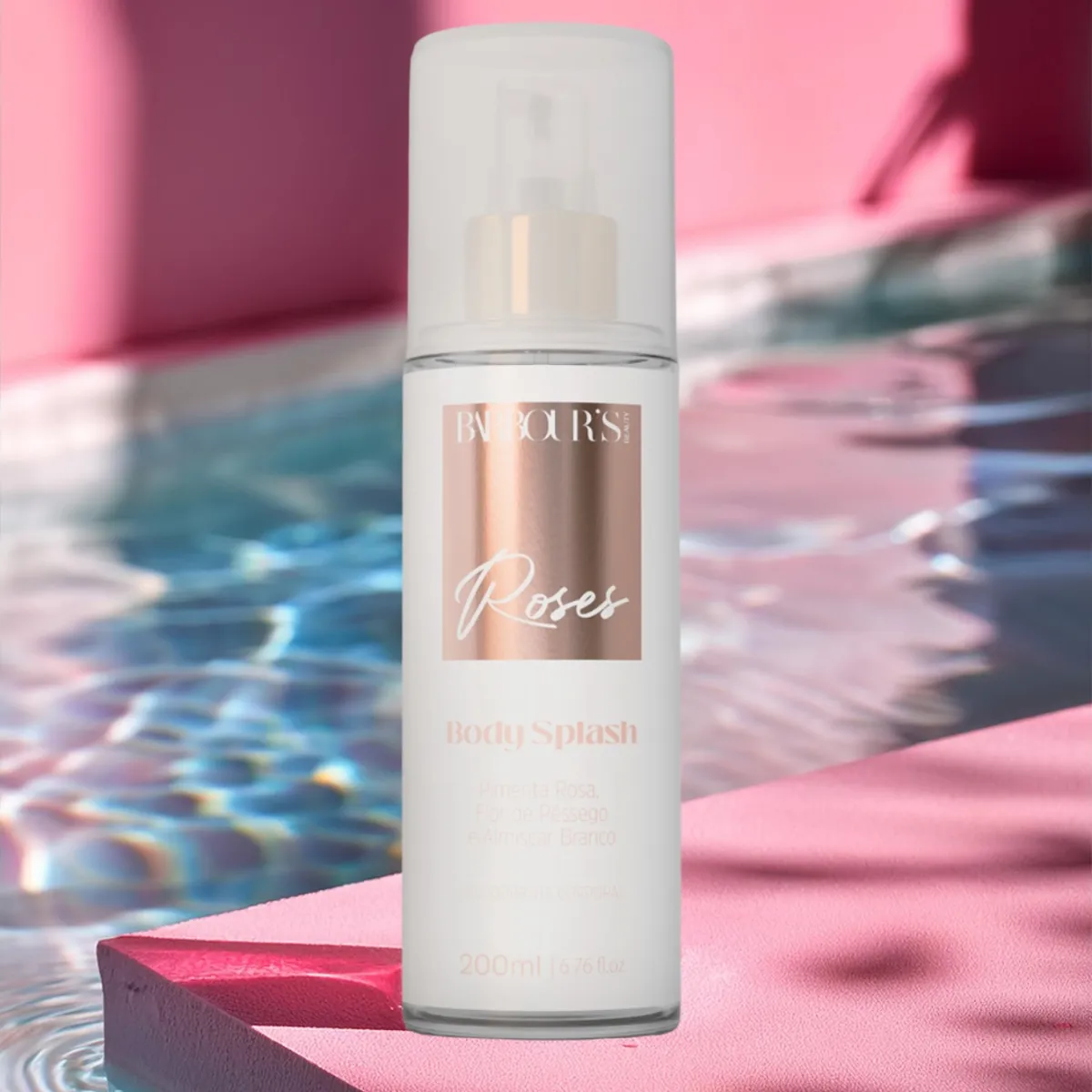 Body splash feminino roses 200ml Barbour's Beauty - Imagem 3