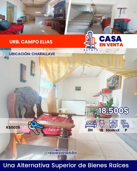 Casa En Venta Campo Elias/ Charallave
