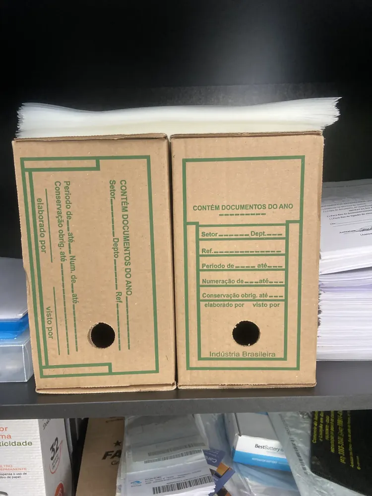 Caixa Arquivo Morto Kraft Resistente Parda Loja Top 10 Pacote 10 Unid - Imagem 4