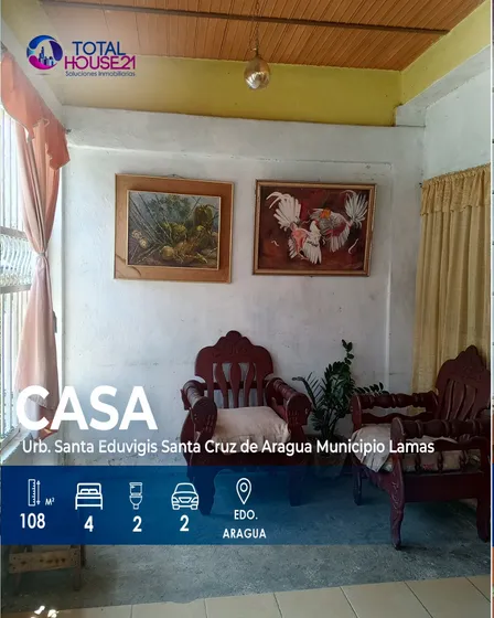 Casa En Venta Urb. Santa Eduvigis Santa Cruz De Aragua Municipio Lamas 