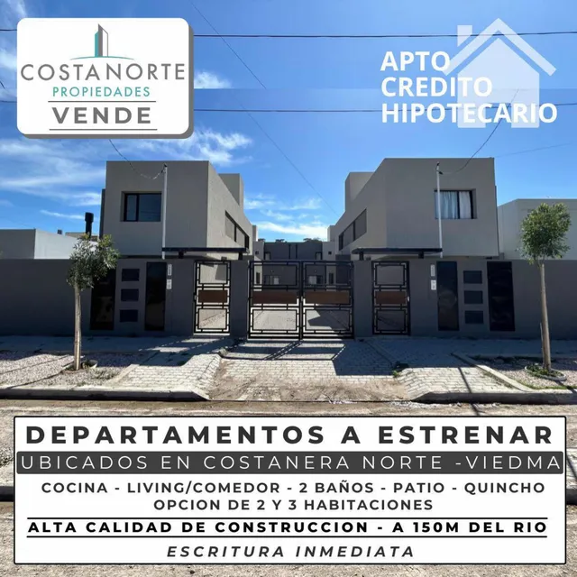 Hermosos Duplex De 2 Y 3 Habitaciones En Costanera Norte.