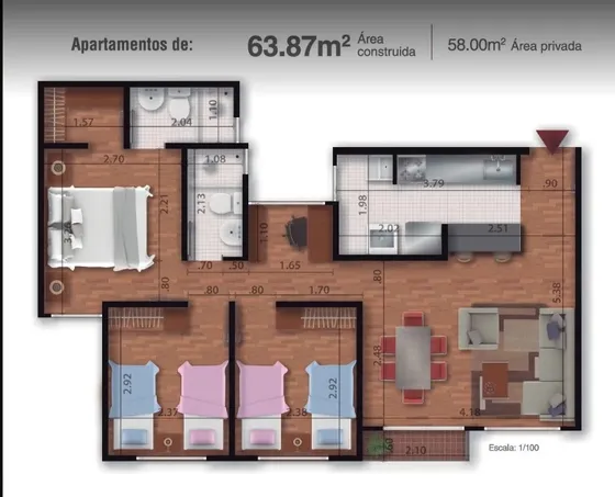 Vendo Apartamento En Madrid Cundinamarca  La Prosperidad - Conjunto Cerrado Abundara .