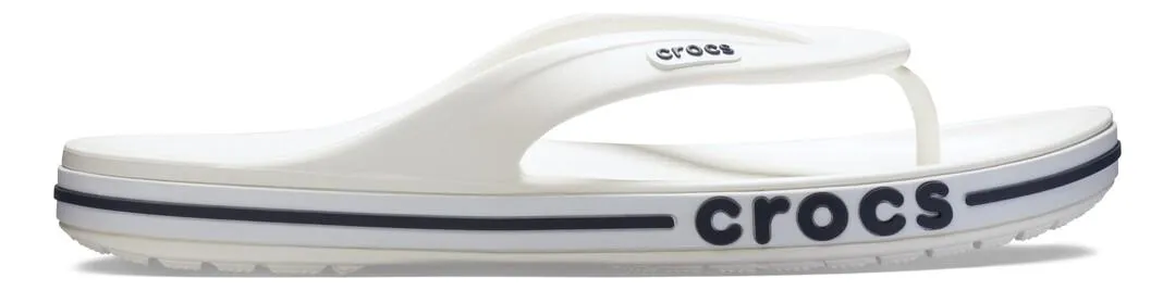 Chinelo Crocs Bayaband Flip White/navy