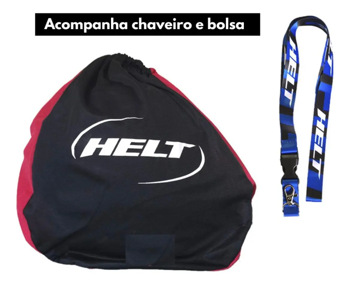 Capacete Helt Escamoteável Hippo Glass Titanium Óculos Solar — foto 9