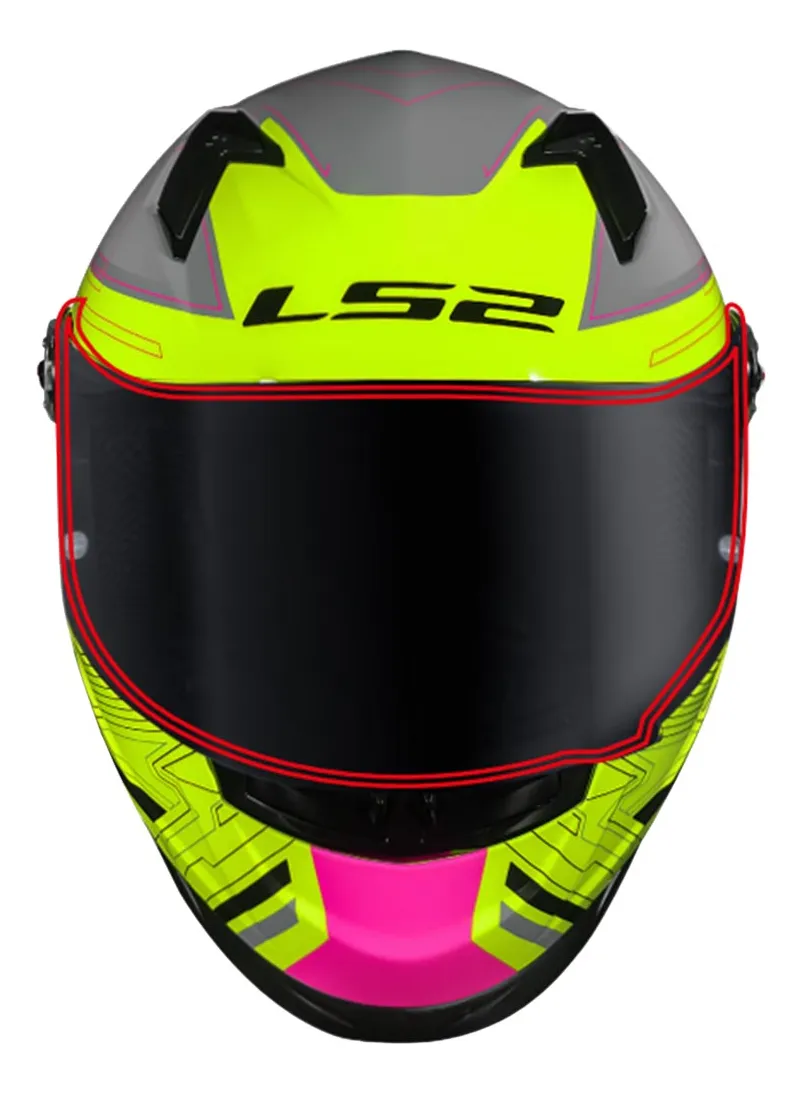 Capacete Ls2 Ff358 S Digital Preto Amarelo Exclusivo - Imagem 3