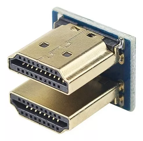 Imagem 1 de 1 de Conector Hdmi Duplo Tela Lcd De 3.5 Ou 5 P/ Raspberry Pi