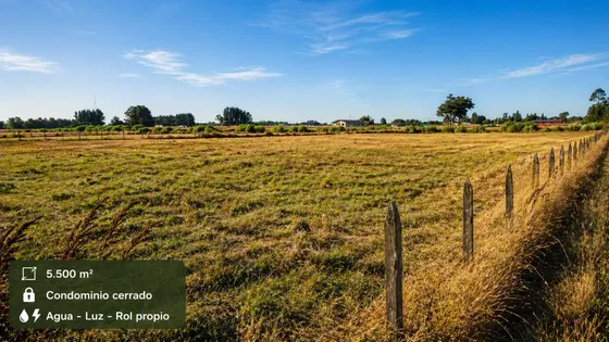 Parcela 5.500 M² Con Agua Y Luz, Condominio Freire