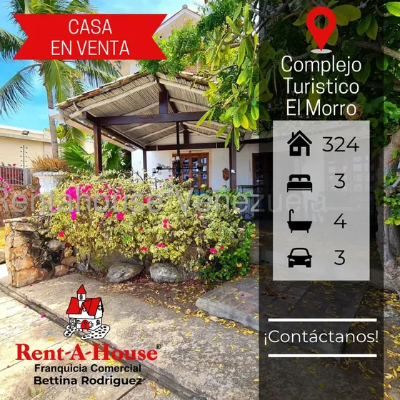 En Venta Espectacular Casa De 2 Plantas Ubicada En Complejo Turístico El Morro Mls #25-20236 Cv
