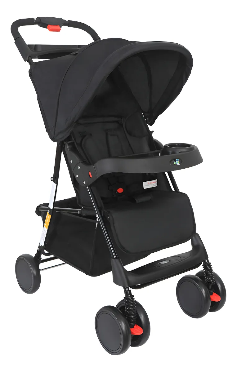 Carrinho de Bebê Passeio Maxi Baby Allday Cor Preto