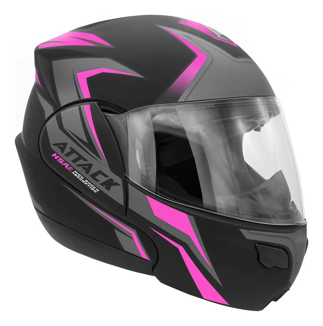 Capacete Fechado Abre E Fecha Attack Hsa Pro Tork Promoção — foto 4