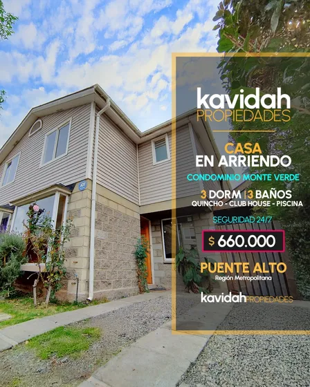 3d/3b Amplia Y Hermosa Casa En Condominio Monte Verde