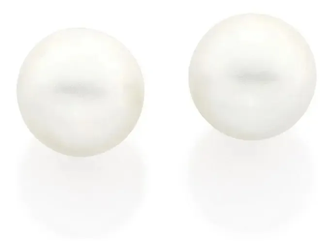 Brinco Rommanel Banhado Ouro 18k Pérola 6 Mm 520187 Branco — foto 4