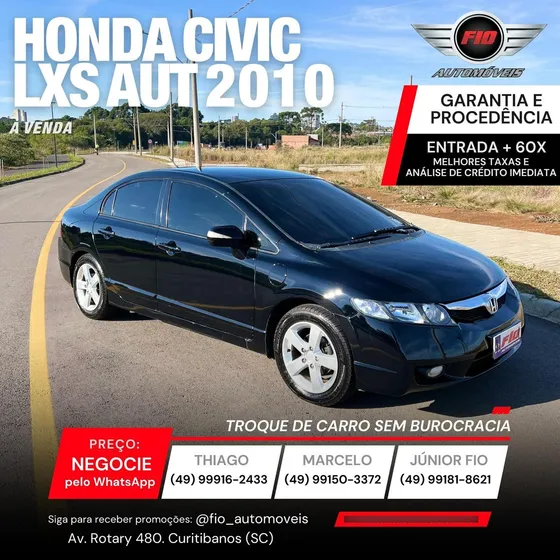 Honda Civic 1.8 Lxs Flex Aut. 4p