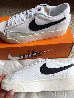 Tenis nike blancos con la palomita negra deals