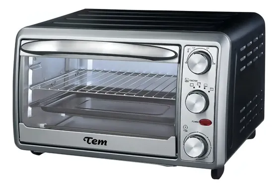 Horno de mesa eléctrico Tem T1LEO22 22L negro/acero