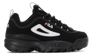 Tenis fila negros de mujer hotsell