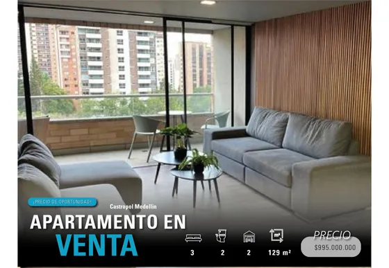 Apartamento En Venta En Castropol Medellin