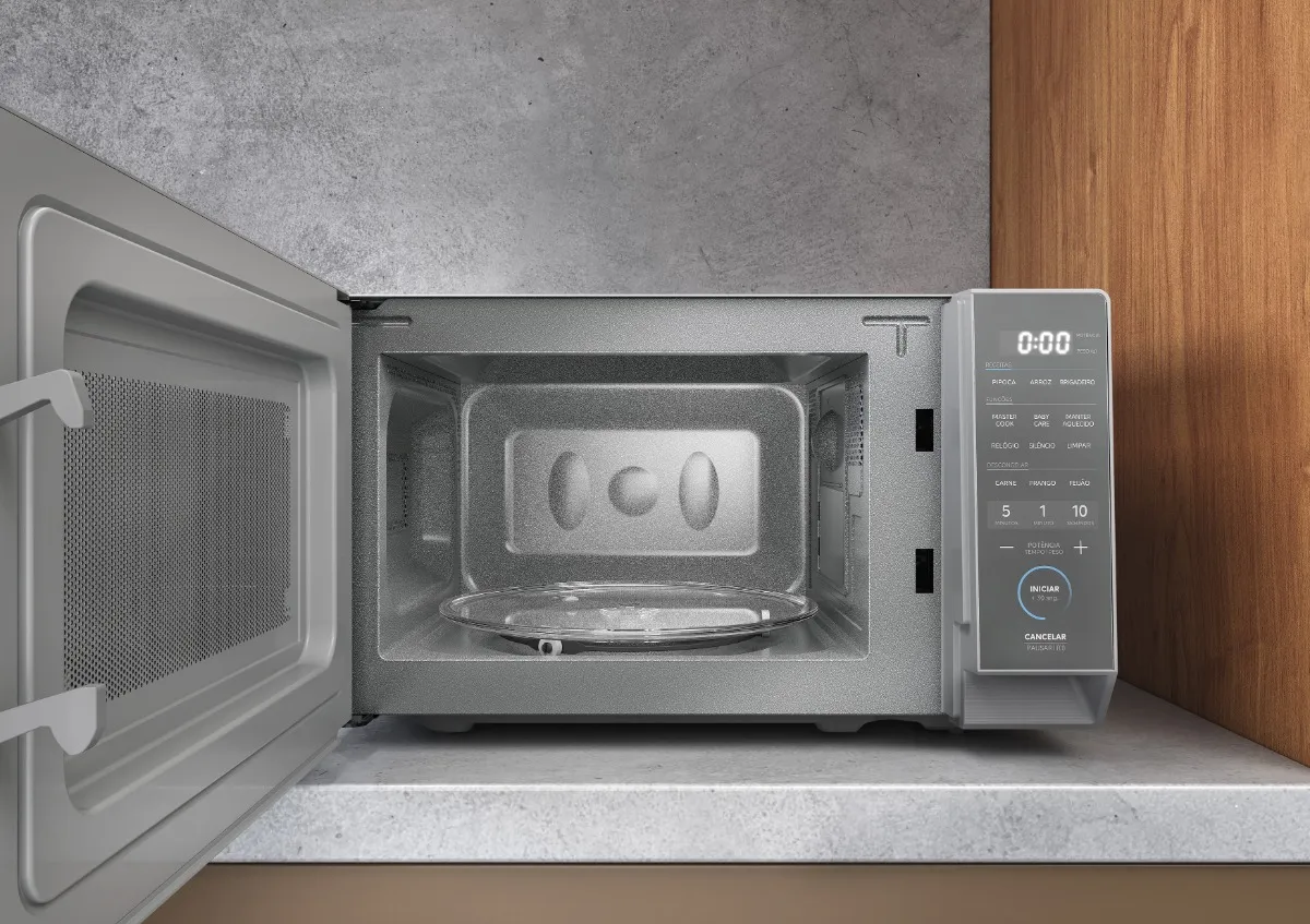 Micro-ondas 20l Prata Porta Espelhada Mastercook Midea - Imagem 3