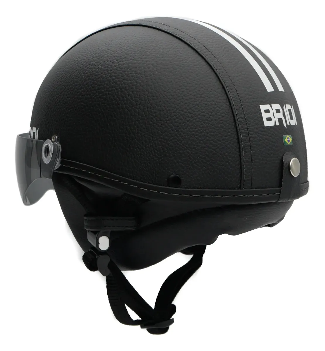 Capacete Coquinho Scooter Bike Elétrica Viseira Cristal — foto 3