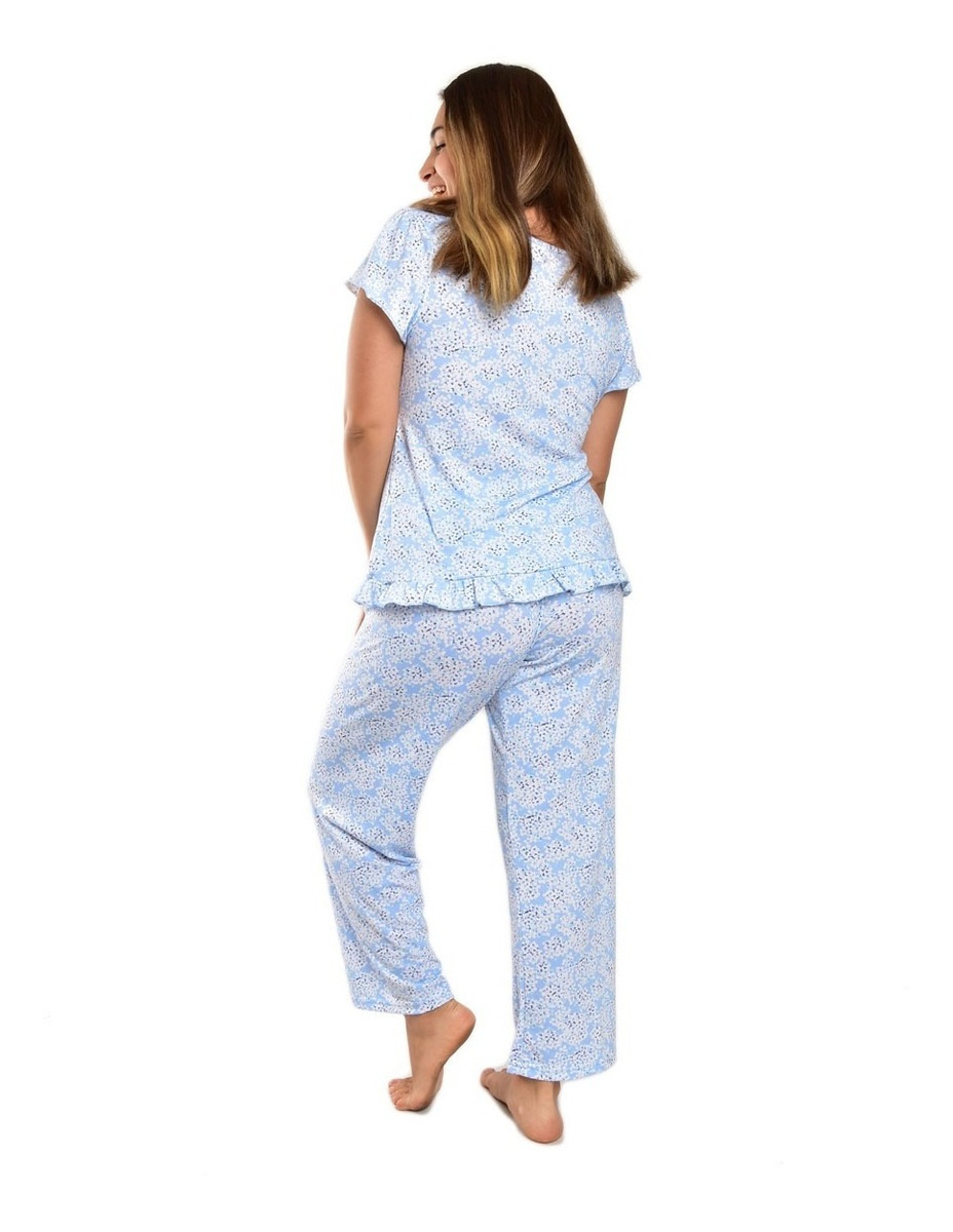 Pijama Pantalon Lazy Lola Color Azúl Mod 5359 Meses Sin Intereses 