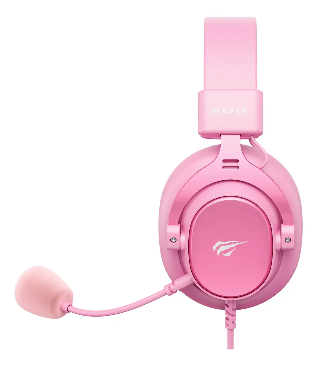 Headset Gamer Havit H2015se Drivers 53mm Microfone Removivel Rosa — foto 3