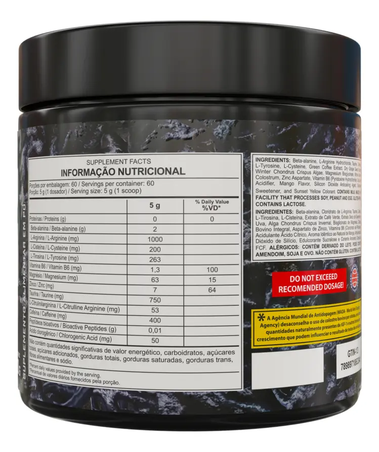 Pre Treino Venom Underground 300g Mango Loko Dark Lab
