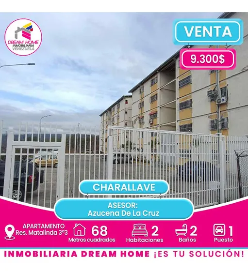 Apartamento En Venta  Res. Matalinda 3ª3  Charallave 