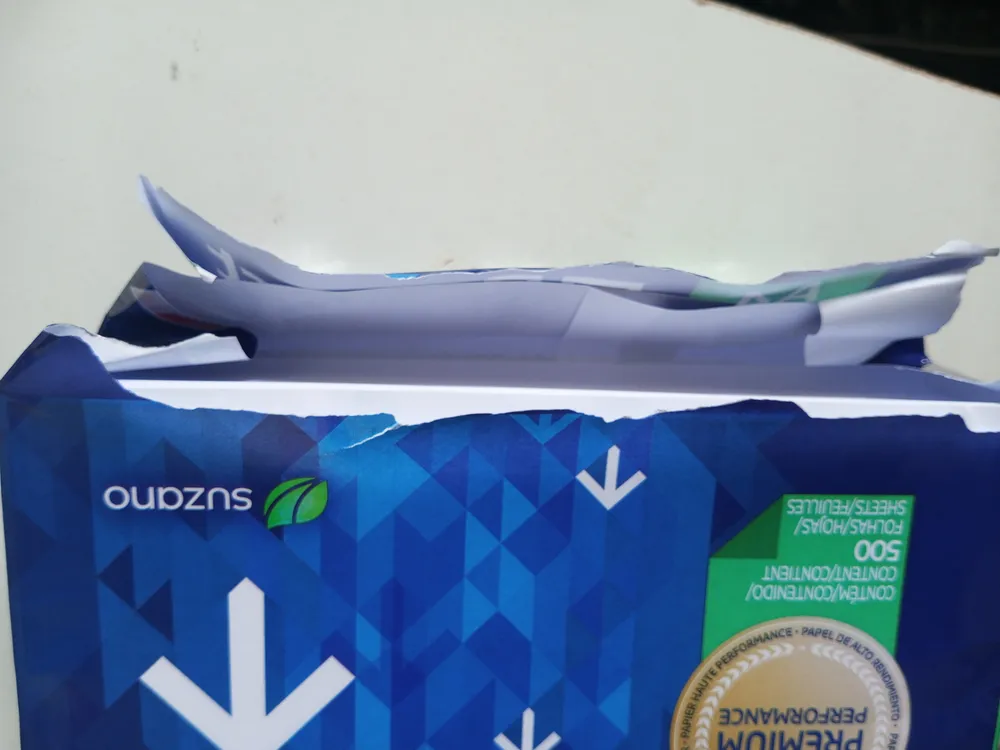 Papel Sulfite A4 75g Azul Caixa Com 5 Resmas Report Suzano - Imagem 4