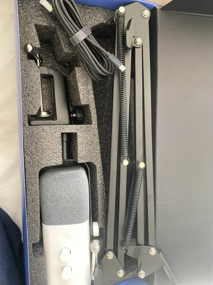 Foto del micrófono compartida por un comprador