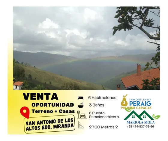 Venta Terreno San Antonio De Los Altos Miranda Oportunidad Para Los Amantes De La Naturaleza Negociable 