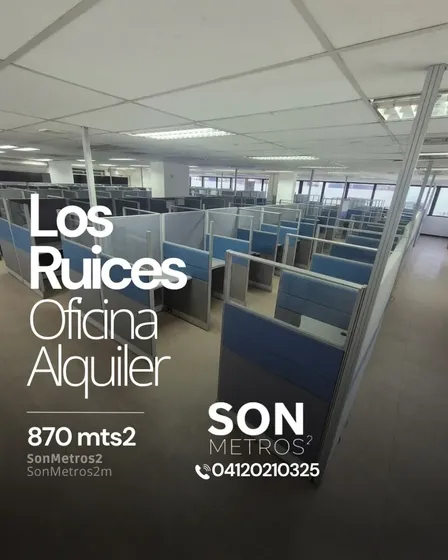 Oficina Alquiler Los Ruices 870 Mts2. Incluye 12 Puestos De Estacionamiento. Sonmetros2