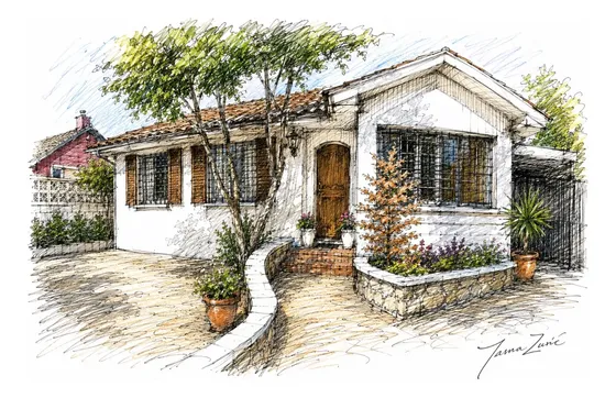 Casa 4d Con Piscina | Casco Histórico De Algarrobo