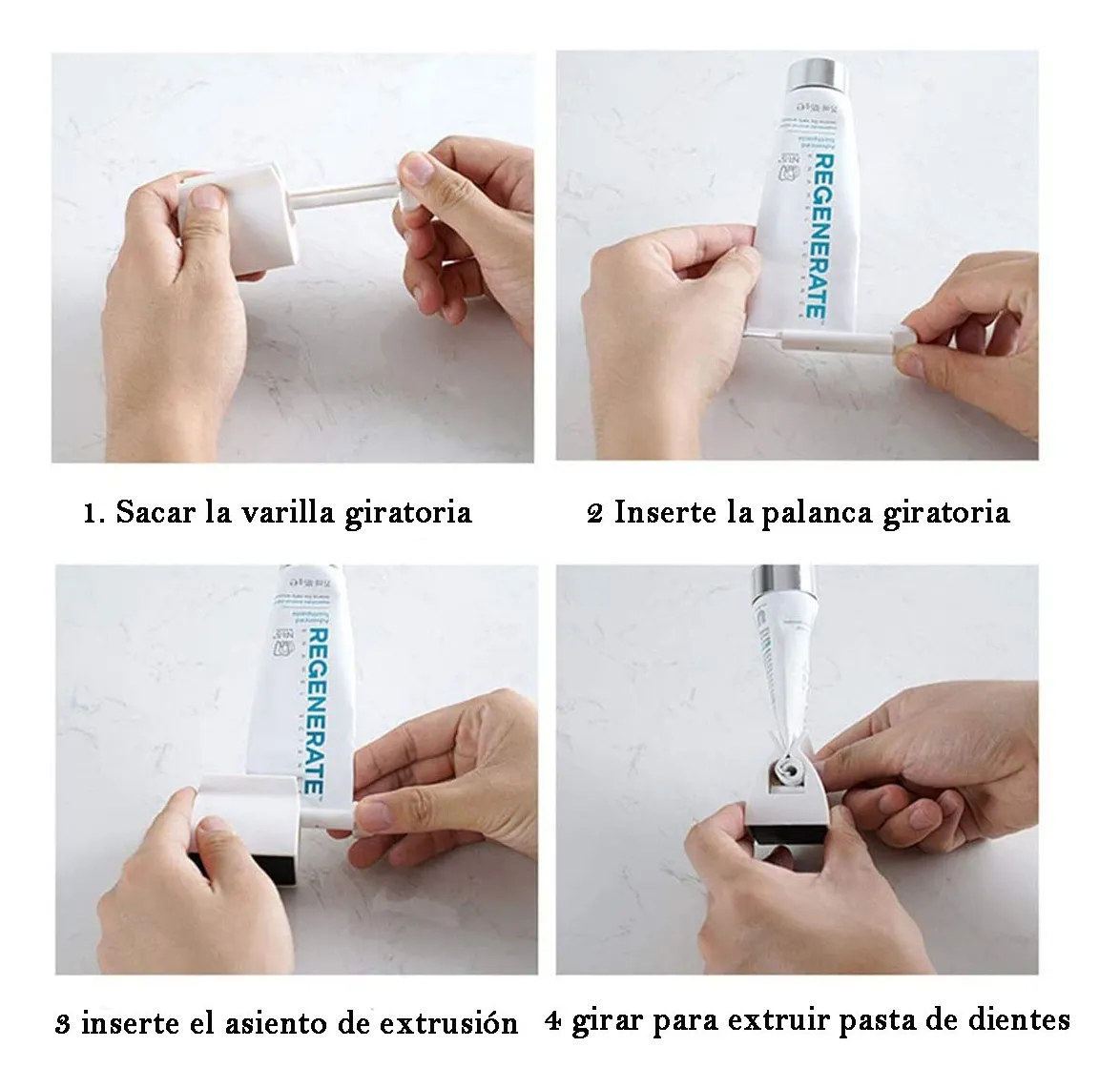 Dispensador Exprimidor De Crema Dental Giratorio
