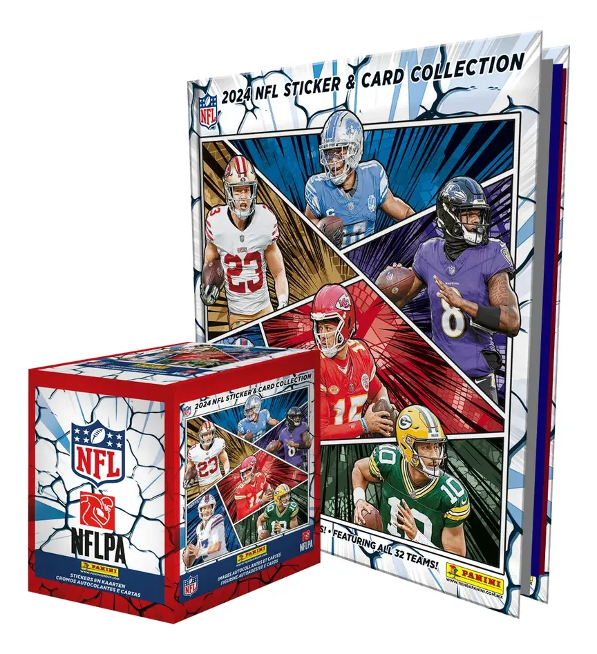 Álbum Pasta Dura Con Caja 50 Sobres Nfl 2024/25 Panini