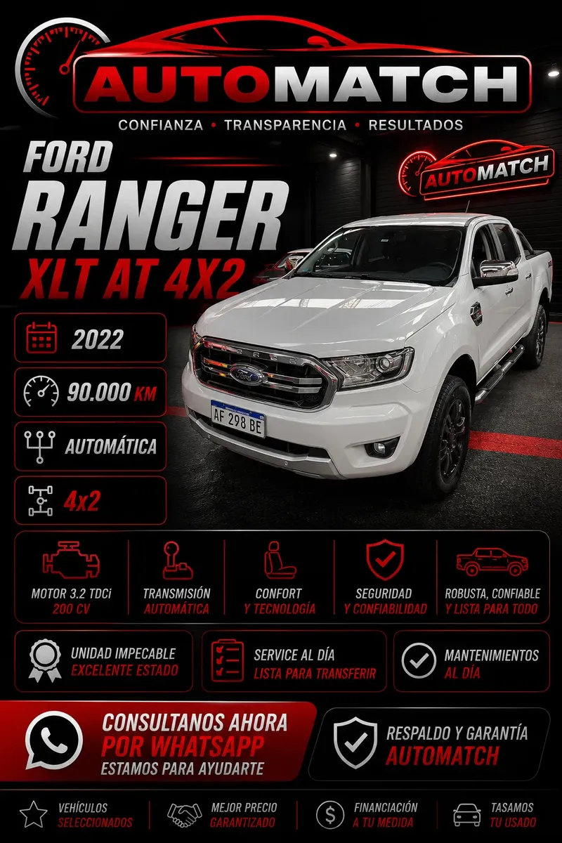 Ford Ranger 3.2 Cd Xlt Tdci 200hp Automatic 4x2