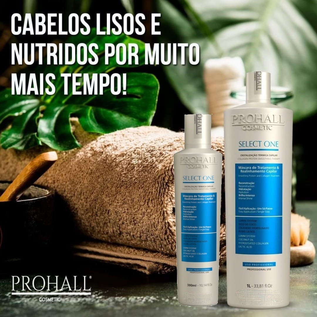 Progressiva Prohall Modo De Usar Escova Progressiva Prohall Select One 300ml Sem Formol | Mercado Livre