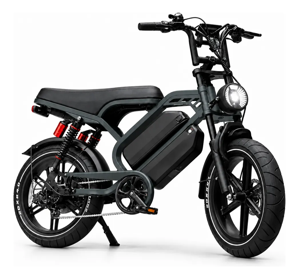 Bike Eletrica V9 Max 2 Baterias 20ah 32km/h 1000w Bicicleta Navy-blue 20