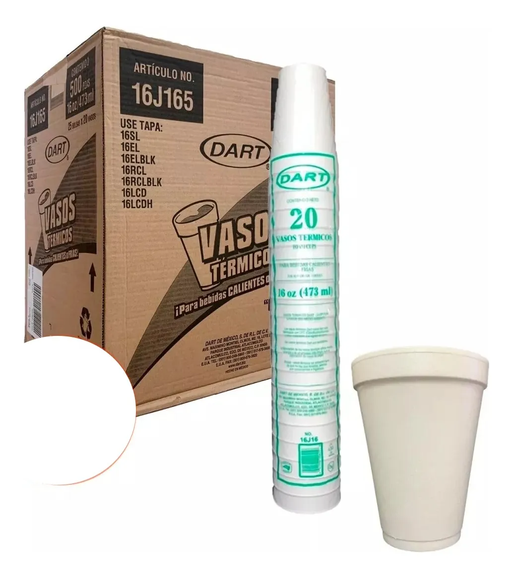 VASO TERMICO #16 DART 25/20 PZAS
