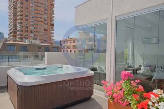 Venta Depto Rooftop, 3 Dorm. 3 Baños, Jacuzzi, 285 M2.
