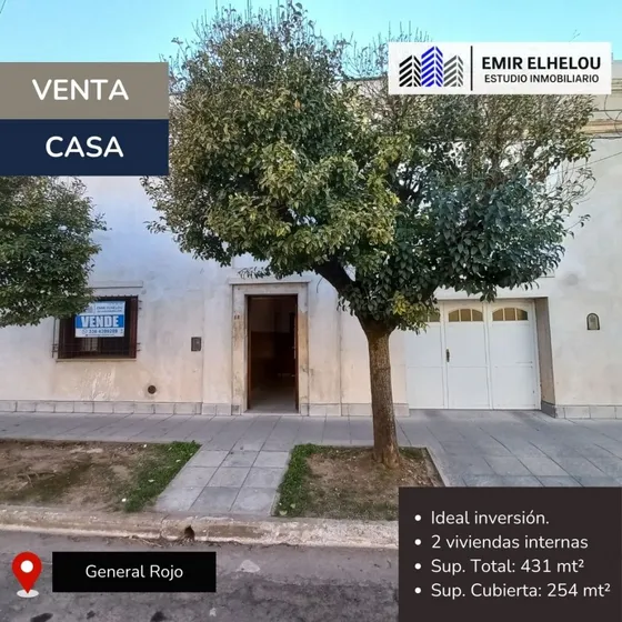 Inmueble Con Dos Viviendas En General Rojo