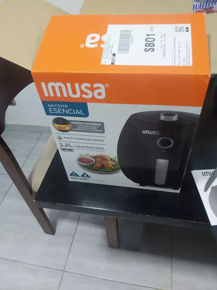 Freidora de Aire IMUSA Airfryer Esencial 3,2 Litros gris