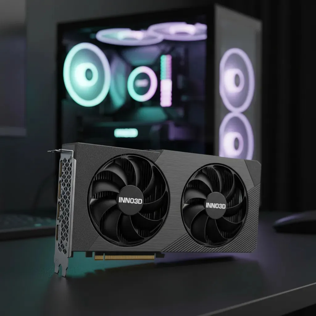 Placa de Vídeo INNO3D GeForce RTX 5060 Twin X2 8GB GDDR7 128-bit