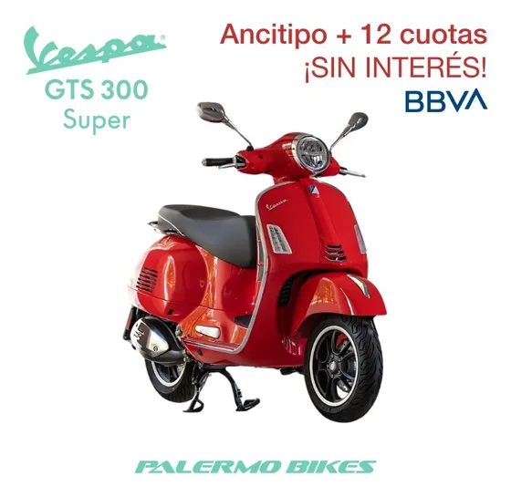 Scooter Vespa Gts 300 Super 0km - Palermo Bikes Oficial