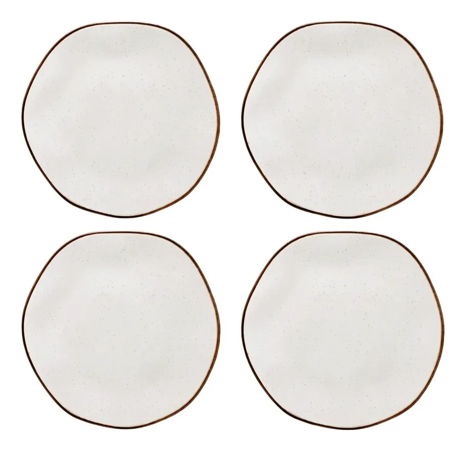 Kit Prato Fundo Ryo Maresia 22,5 Cm Com 4 Peças