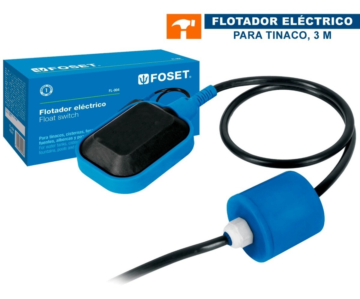 Flotador Eléctrico Para Tinaco 3m Foset 49347 Ferrecapital