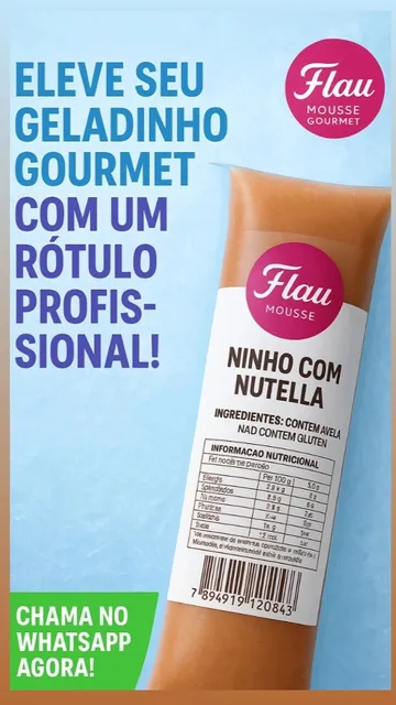 Rotulagens Para Geladinho Gourmet 