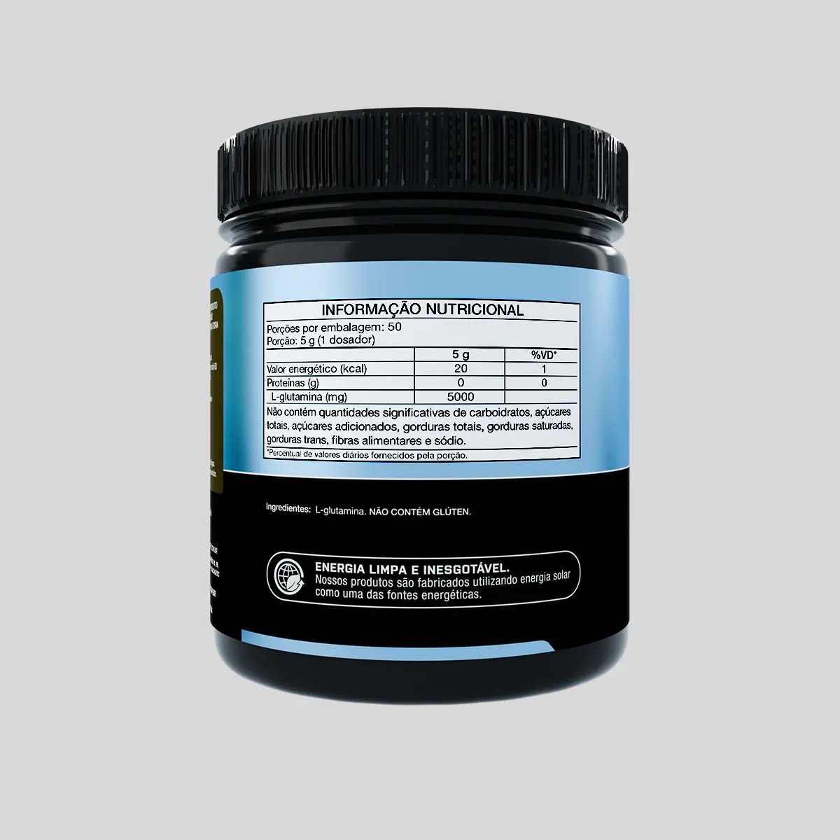 L-Glutamina 250g Growth Supplements - Sem Sabor em Pó