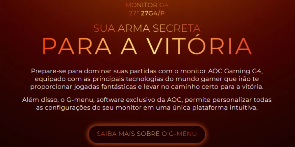 Monitor Gamer 27 27g4/p 180hz tempo de resposta 0,5ms Ips Preto Aoc - Imagem 3